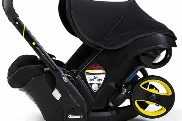 Doona combined car seat and stroller, side view