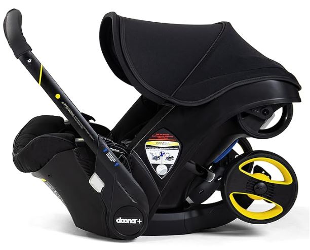 Doona combined car seat and stroller, side view